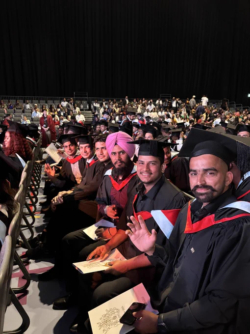 Group of graduates smiling