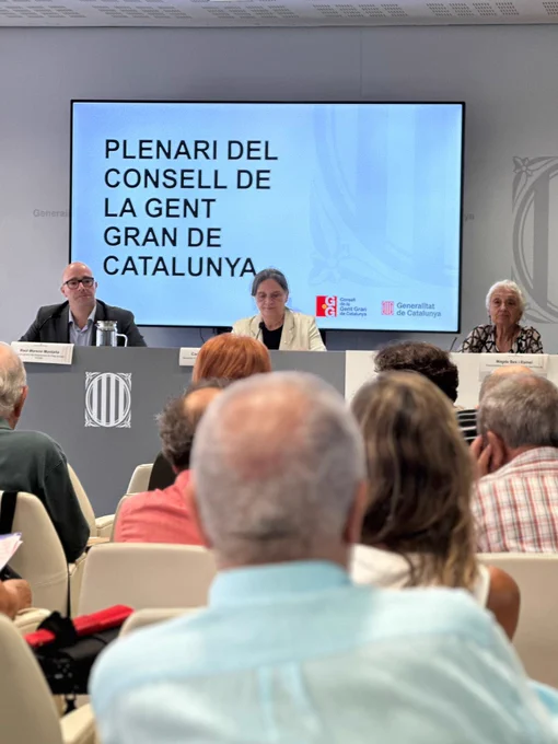 Plenari del Consell de la Gent Gran de Catalunya.