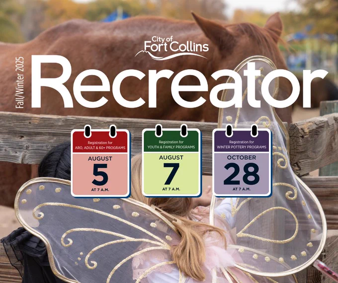 The Fall/Winter Recreator cover with registration dates of August 5 & 7 and October 28