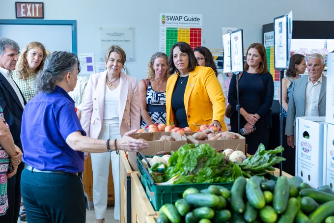 Governor Healey at Anti-Hunger Task Force event. 