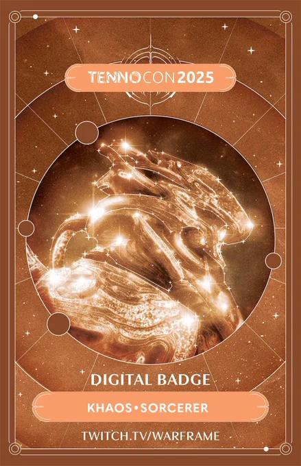 TennoCon 2025 badge of Khaos Sorcerer