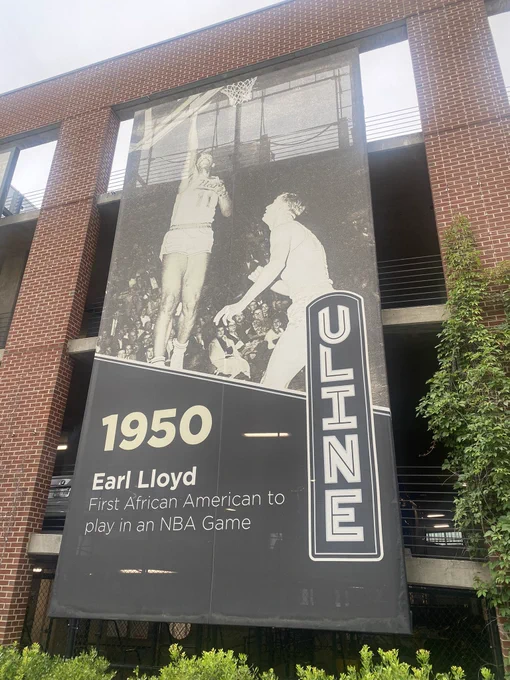 Earl Lloyd broke the NBA color barrier at the Uline Arena 10/31/50