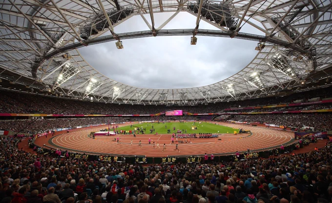 Image of London Stadium during the London Athletics Meet