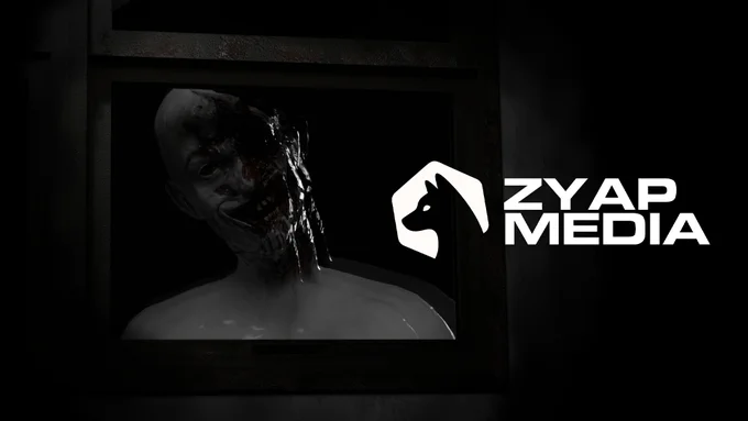 A pale-white bald person with half of it's face ripped off. It's standing behind a window and peeking inside with a terrible grin.