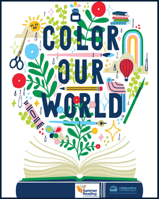 Color Our World summer reading poster