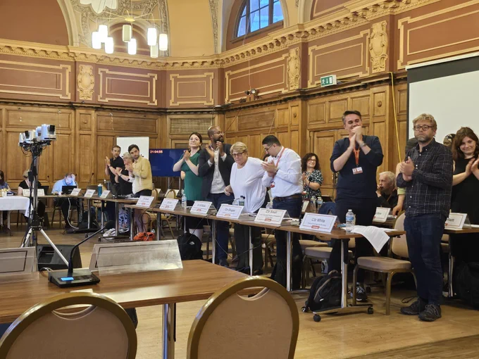 Full Council standing ovation