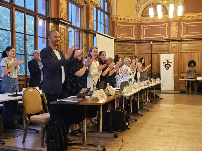 Full Council standing ovation