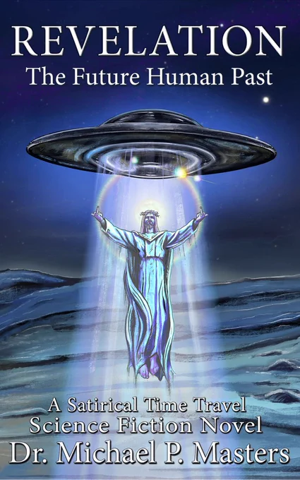 Jesus hovering under a UFO flying over the city of Jerusalem as he flips the bird and shouts Tupac lyrics over the ship's loudspeaker at the religiously radicalized people of that tempoloco.
