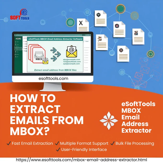 eSoftTools MBOX Email Address Extractor Software