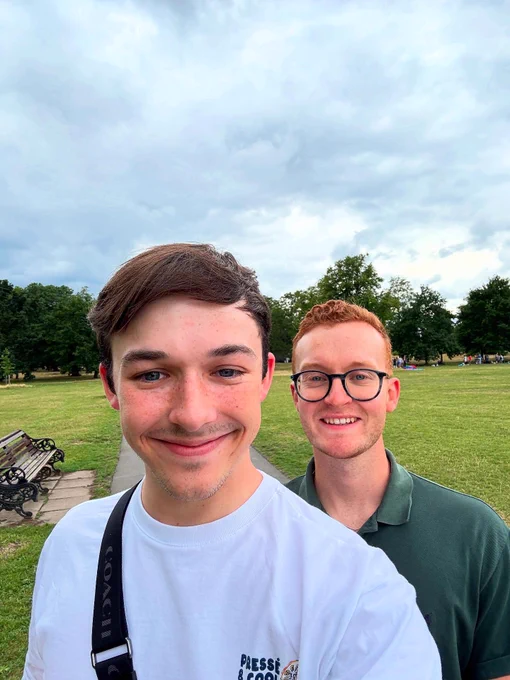 Lewis and Tom selfie
