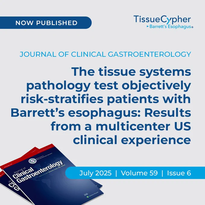 TissueCypher 8080 Study in @JCGjournal
