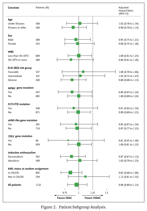 Figure 2. Patient Subgroup Analysis.