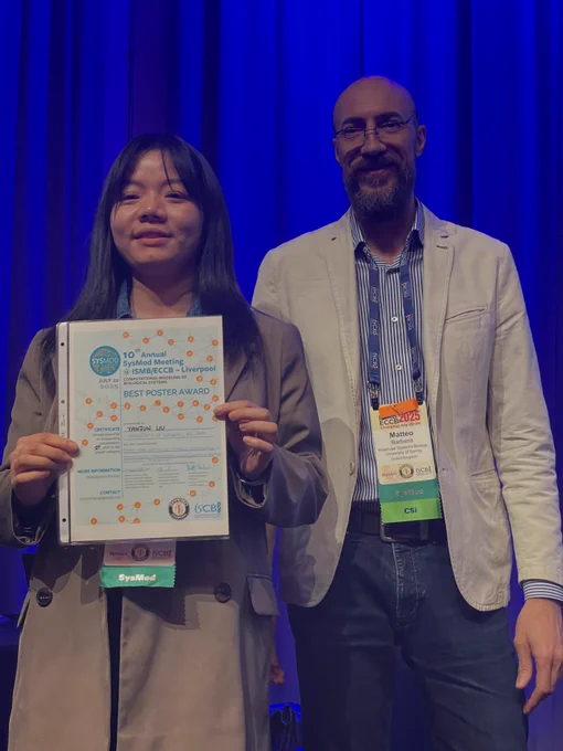 1st prize: Yanjun Liu – Systems-Level Analysis of Metabolic Dysregulation in Gaucher Disease: Mitochondrial Dysfunction and Disrupted Cholesterol Homeostasis.