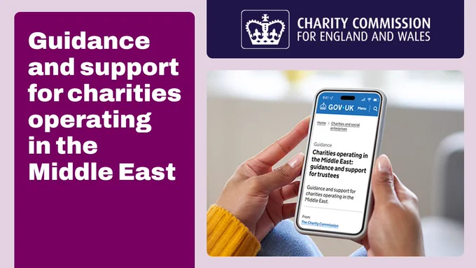 Guidance and support for charities operating in the Middle East