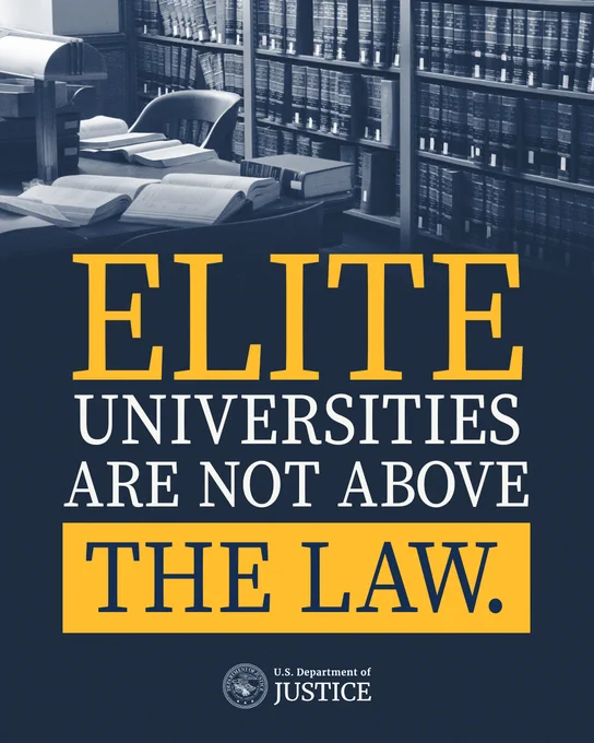Elite universities are not above the law.
