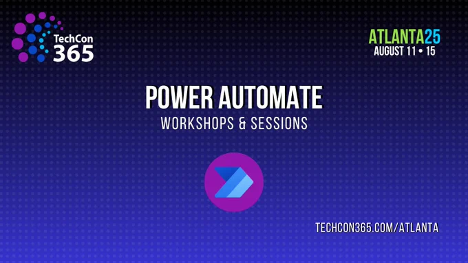 Power Automate Track: Sessions in this track will focus on Microsoft Power Automate to create automated processes and workflows, work with large data sources, synchronize files, collect data and get notifications.  Additional workflow solutions and techniques will also be addressed. 