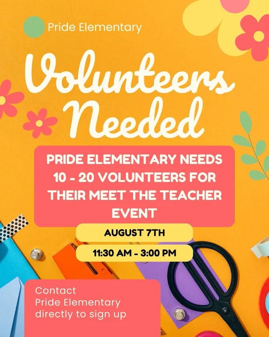 flyer for volunteer opportunity