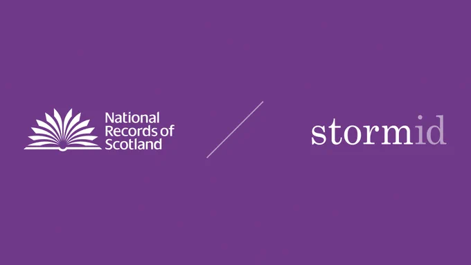 National Records of Scotland and Storm ID logos