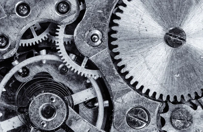 Close-up of gears