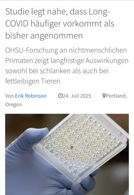 Studie legt nahe, dass Long-COVID häufiger vorkommt als bisher angenommen
OHSU-Forschung an nichtmenschlichen Primaten zeigt langfristige Auswirkungen sowohl bei schlanken als auch bei fettleibigen Tieren
Von Erik Robinson

024. Juli 2025
@Portland, Oregon
