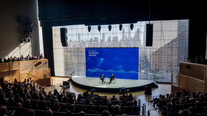 December 3 @ 8:00 am - 6:00 pm EST
New York Times DealBook Summit 2025
Jazz At Lincoln Center 10 Columbus Cir, Manhattan, NY, United States
The conversation starts here.

Apply to attend