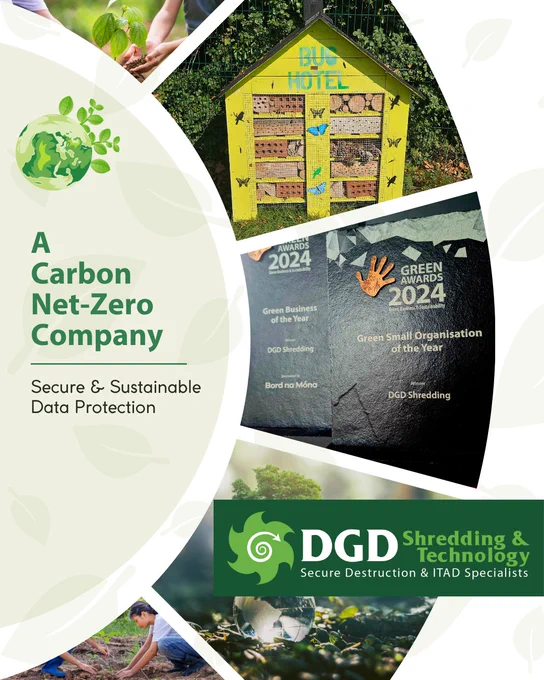 DGD Shredding & Technology – A Carbon Net-Zero Company providing secure and sustainable data protection.