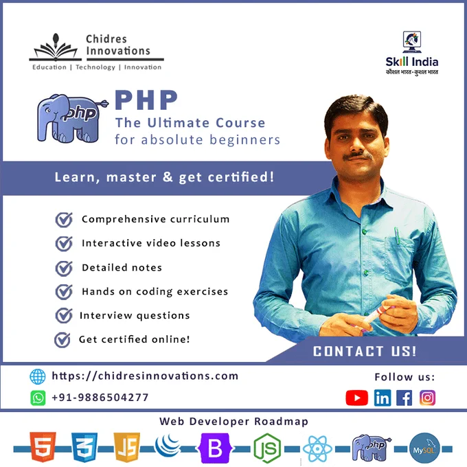 PHP: The Ultimate course for absolute beginners! Get Certified Now.