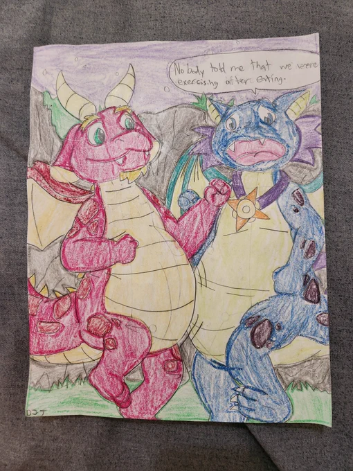 Now El Dragón and Ord have to exercise to get rid of their weight gain.