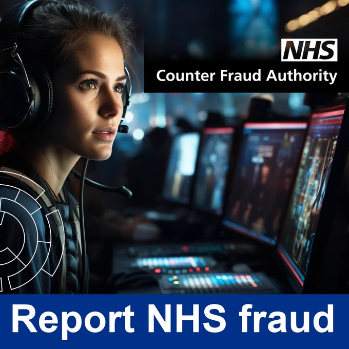 A call handler taking NHS fraud call.