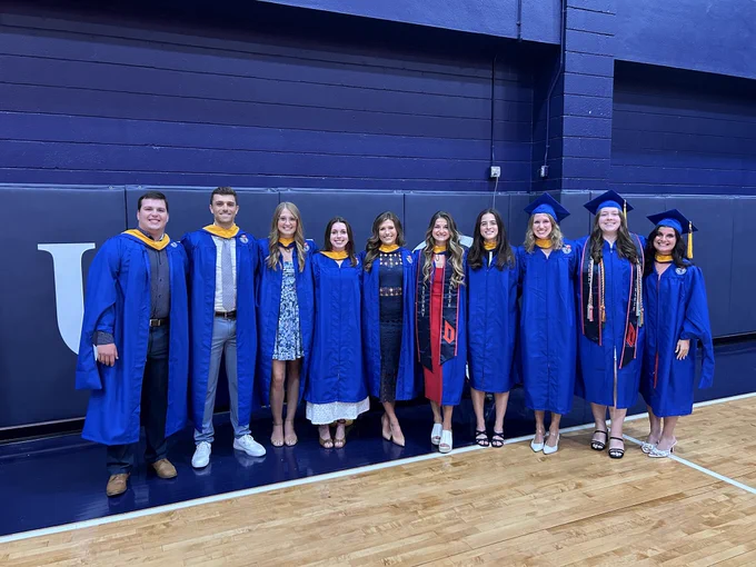 August 2025 health sciences student-athlete graduates