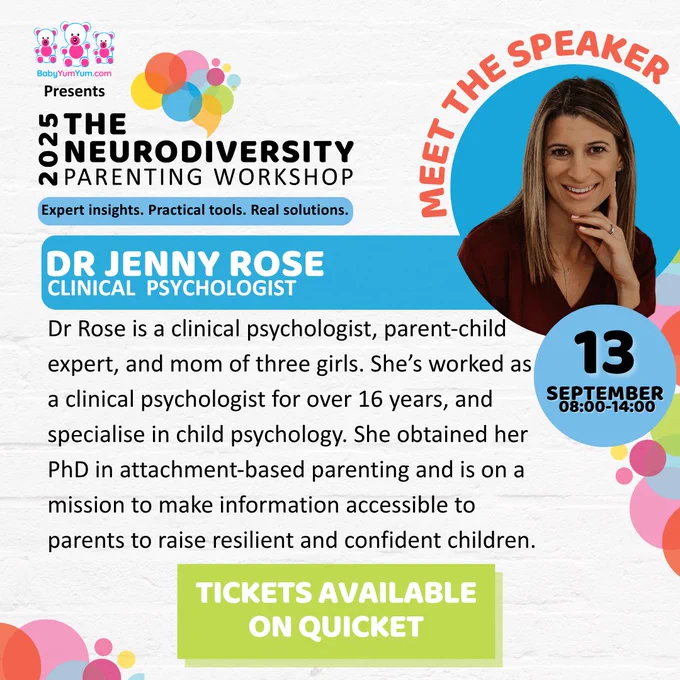 Expert insights. Practical tools. Real solutions.💙  With 14 years of experience, Dr Jenny Rose  brings warmth, expertise and practical strategies to support families raising neurodivergent children. She will explore how to manage emotional overwhelm, foster resilience and create behaviour plans that honour your child’s needs, helping you feel equipped, empowered and understood. This is the space to breathe, reset and reconnect with your power as a parent.