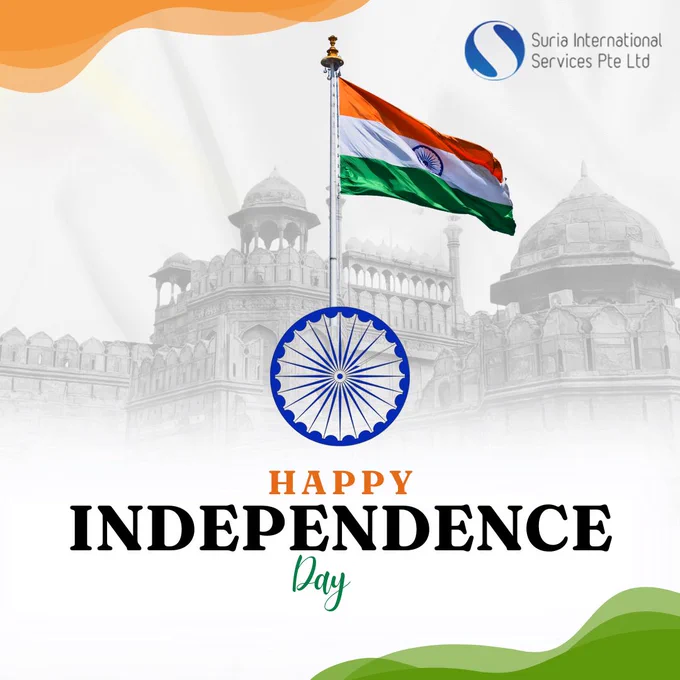 Honouring Freedom, Inspiring the Future!
Suria International Services wishes Happy Independence Day!