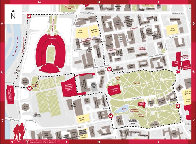 Map of Buckeye Path for Wellness