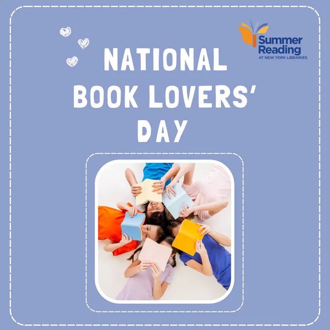 National Book Lovers' Day

Logo: Summer Reading at New York Libraries 