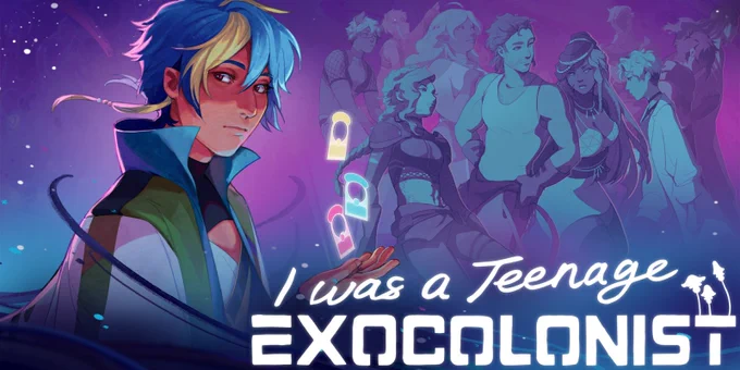 Image of the title screen for "I was a teenage exocolonist"