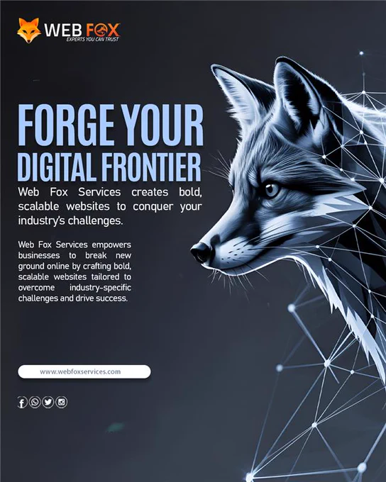 Web Fox Services empowers businesses to break new ground online by crafting bold, scalable websites tailored to overcome industry-specific challenges and drive success.