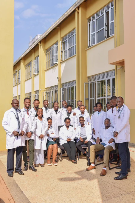 The team of Doctors who made a rotation in the Obstetrics and Gyaen department at ERRH