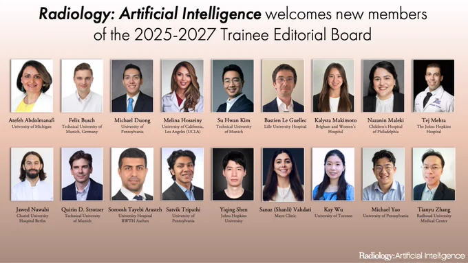 The journal's 2025-2027 Trainee Editorial Board.