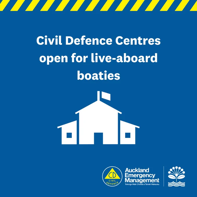 Four Civil Defence Centres open for live-aboard residents