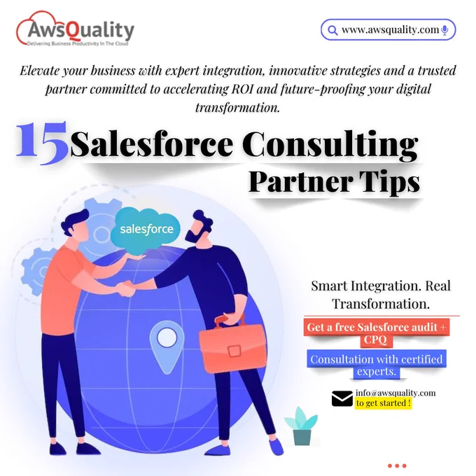 🎯 Want to scale your Salesforce success in 2025?

Here are 15 expert-backed tips to make the most of your CRM investment! 💼🚀

💡 From integration to innovation—we’ve got your back.

🎁 Limited Time Offer:
✨ FREE Salesforce Audit   CPQ
👨‍💻 Certified expert consultation.

🔗 Link in bio- https://www.awsquality.com/15-salesforce-consulting-partner-tips-guide-to-smart-integration/

📬 DM us “AUDIT” to get started!

#SalesforceTips #FreeAudit #SalesforceExperts #USABusinessGrowth #CPQ #CRMThatWorks #DigitalSuccess #BusinessScaling #MarketingAutomation

Book your free audit today. Start scaling smarter.