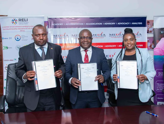 Zizi Afrique Foundation, Regional Education Learning Initiative- RELI Africa and the Media Council of Kenya sign an MoU to establish a media collaborative between the three organizations and their partners aimed at strengthening evidence-based and impactful education reporting across Kenya.