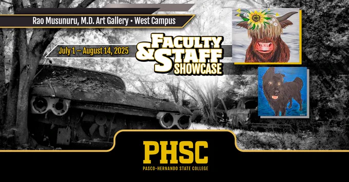 PHSCedu, Rao Musunuru M.D. Art Gallery, PHSCLibraries, artwork, faculty and staff showcase, summer 2025