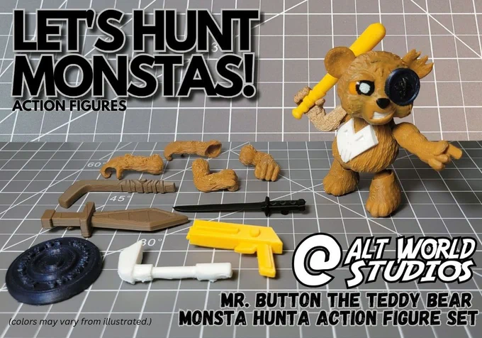 Mr Button Action Figure