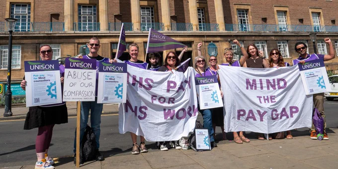Counsellors outside Norwich City Hall