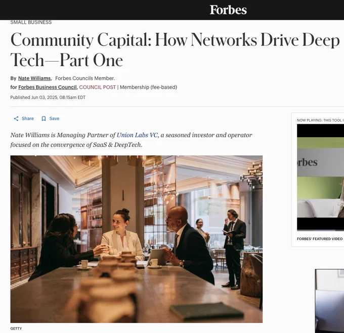 https://www.forbes.com/councils/forbesbusinesscouncil/2025/06/03/community-capital-how-networks-drive-deep-tech-part-one/