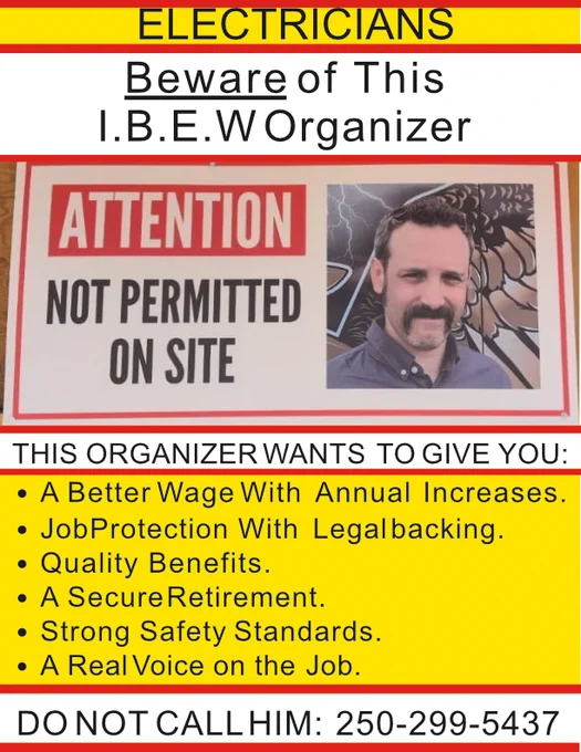 Beware of this IBEW 993 Organizer
