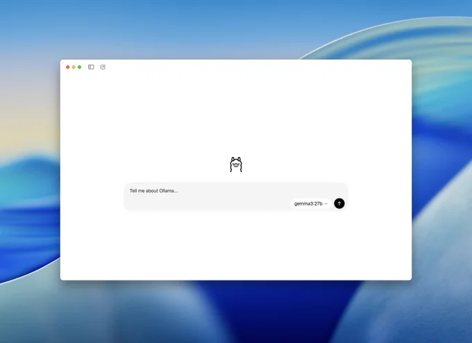 Ollama's new app works on macOS and Windows
