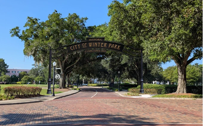 rendering of the historic gateway sign on Park Avenue