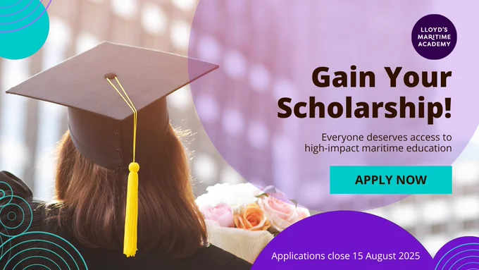 Gain your scholarship!
Everyone deserves access to high-impact maritime education
Apply before 15 August 2025
