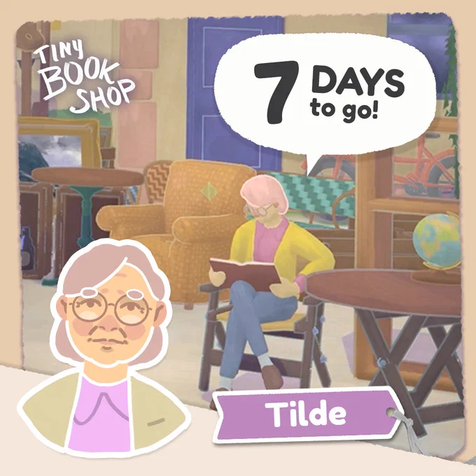 An elderly character named Tilde at the Fleamarket.